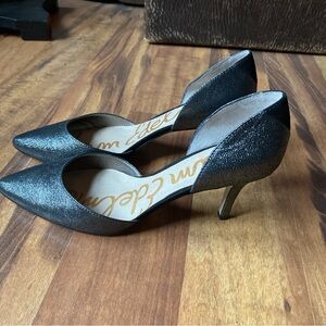 Sam Edelman Size 8M Metallic Pewter Opal D’orsay Pumps